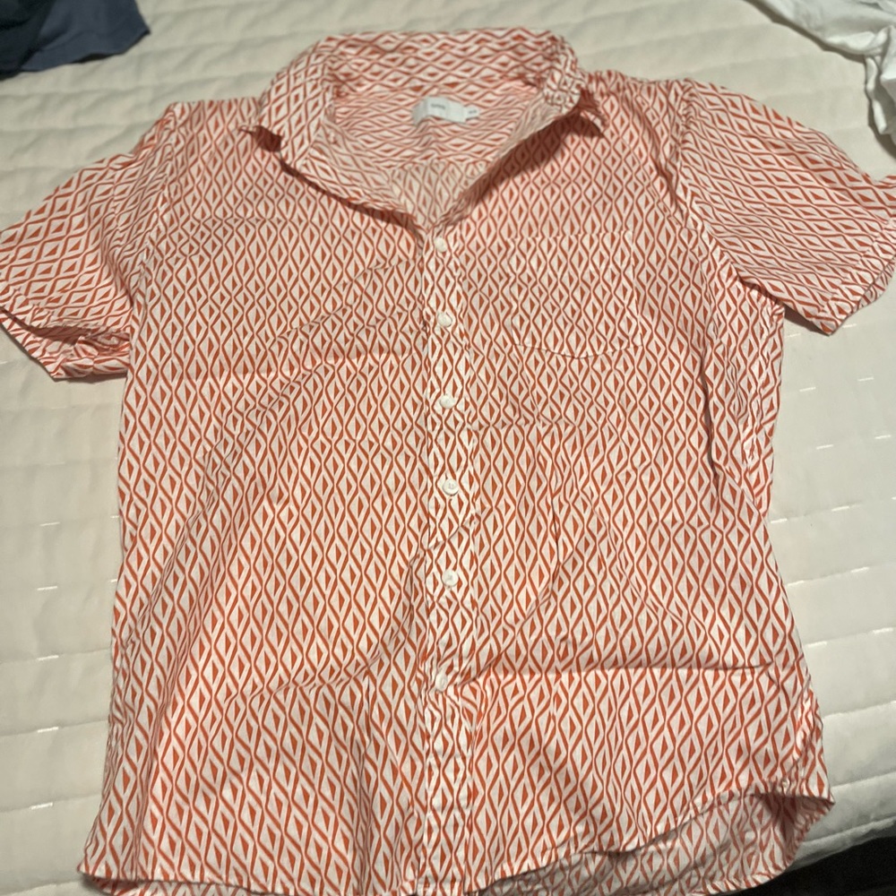 Onia linen short sleeve button down